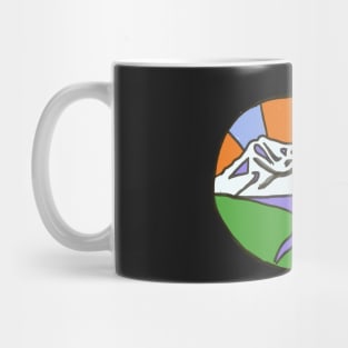 Mt St Helen- round Mug